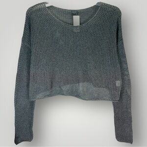 Brandy Melville Cropped Oversized Loose Knit Sweater OS